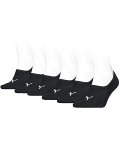 Puma Footies High Cut 6-pack Unisex Zwart