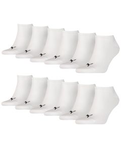 Puma Sneakersokken Plain 12-pack Wit