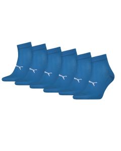 Puma Sport Quartersokken Light 6-pack Blauw