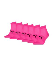 Puma Sport Quartersokken Light 6-pack Roze