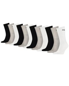 Puma Sportsokken Zwart Grijs Wit 12-pack