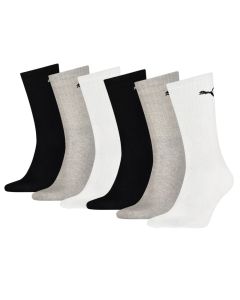 Puma Sportsokken Zwart Grijs Wit 6-pack