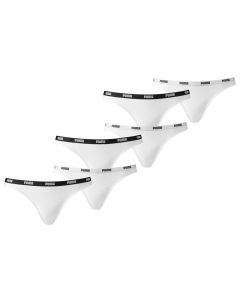 Puma Bikini Slip Dames Wit 6-Pack