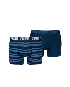 Puma Boxershorts Everyday Heritage Stripe 2-pack Denim