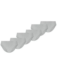 Puma Dames Briefs Invisible Cotton 6-pack Light Grey Melange
