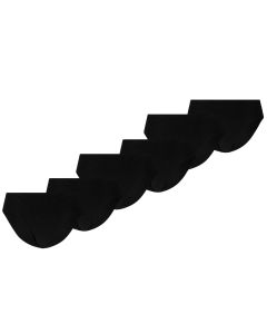 Puma Dames Briefs Invisible Cotton 6-pack Zwart