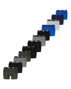 Puma Boxershorts Promo 12-pack Solid Zwart / Blauw / Groen