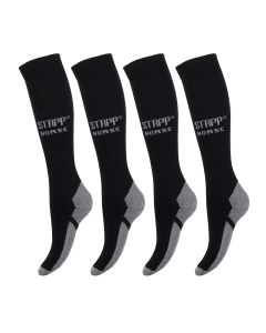 STAPP Horse Paardrijsokken Uni 4-pack Zwart