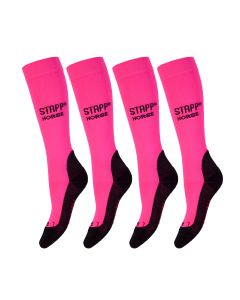 STAPP Horse Paardrijdsokken Deocell 4-pack Roze