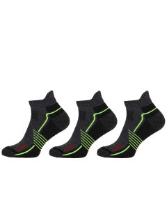STAPP Wandelsokken Sneaker Active Outdoor Bamboe 3-pack Donkergrijs