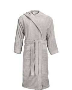 The One Classic Badjas met capuchon 420 gram Silver Grey