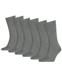 Tommy Hilfiger Sokken Classic Heren 6-pack Middle Grey Melange