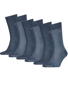 Tommy Hilfiger Sokken Heren Small Stripe 6-pack Jeans