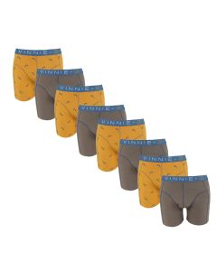 Vinnie-G Boys Kinder boxershorts Wakeboard Grey - Print - 8-pack