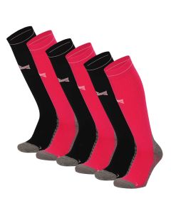 Xtreme Compressie Sokken Hardlopen 6-pack Multi Pink