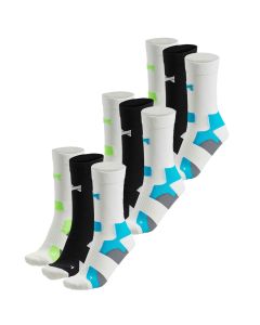 Xtreme Fietssokken Crew 9-pack Multi White