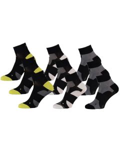 Xtreme Fietssokken Quarter 9-pack Multi Black