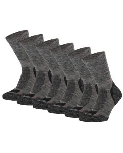 Xtreme Hiking Sokken Wol 6-pack Multi Antraciet