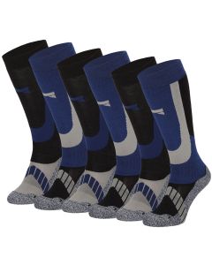 Xtreme Skisokken Unisex 6-pack Multi Blue