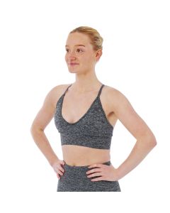 Xtreme Sportswear Sport Bh Dames Antraciet Melange op model voorkant