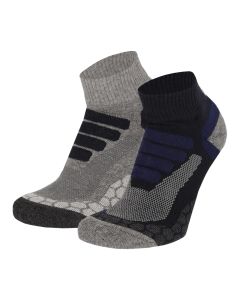 Xtreme Wandelsokken Quarter 2-pack Multi Blue