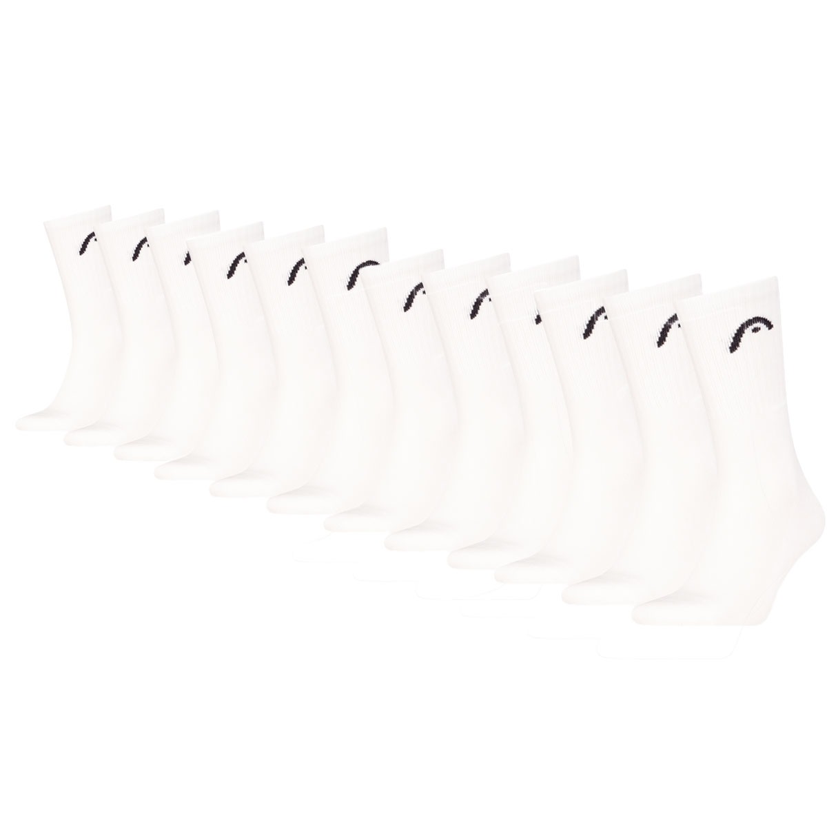 HEAD Sportsokken Training 12-pack Wit-43/46