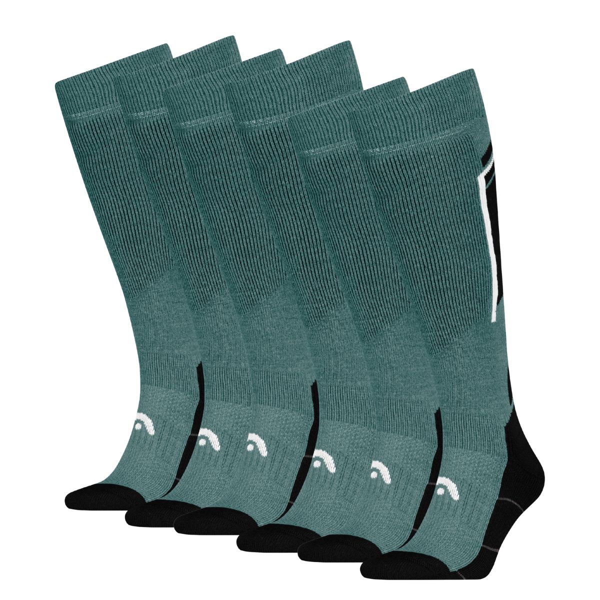 HEAD Skisokken Kneehigh 6-pack Black / Dark Sea-35/38