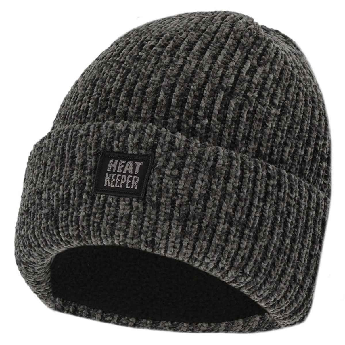 Heatkeeper Dames Thermo Muts Chenille Dark Grey