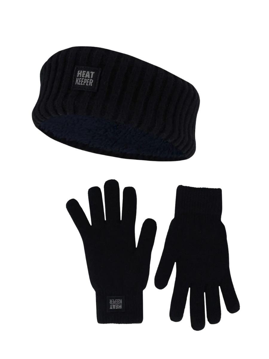 Heatkeeper Dames Winter Set - Hoofband + Handschoenen - Navy