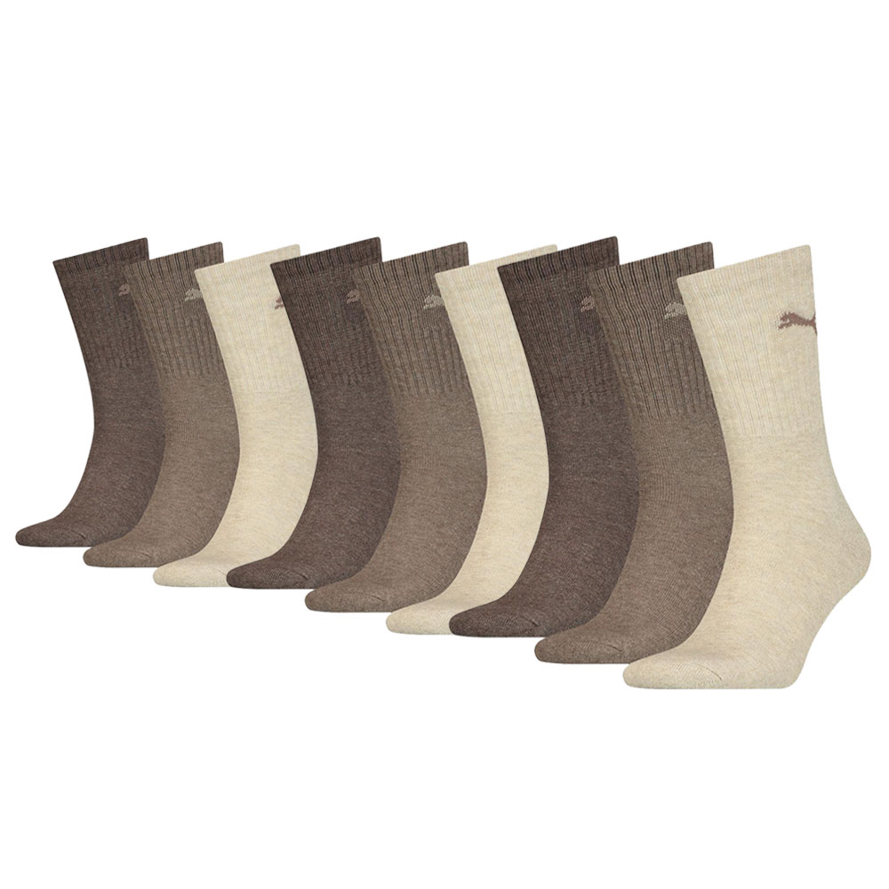 Puma Sportsokken Light Brown Melange 9-pack-43/46