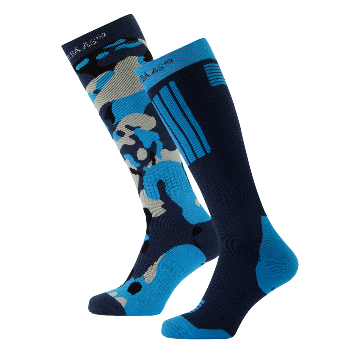 Poederbaas Skisokken 2-pack Camo Navy-35/38