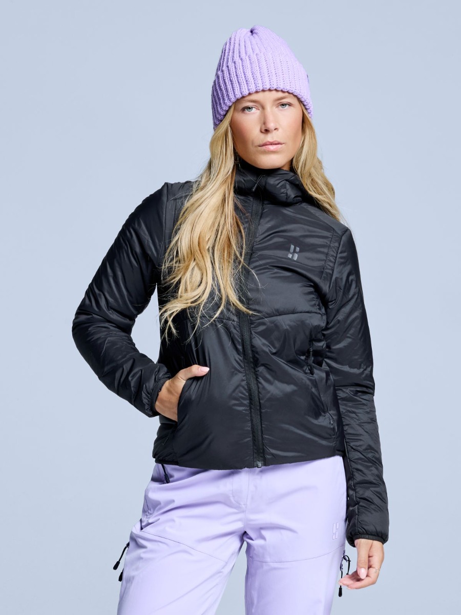 Poederbaas Donsjas Dames Freeride Insulated Zwart-L