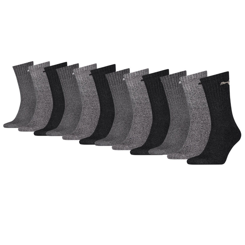Puma Sportsokken Antraciet / Grey 12-pack-35/38