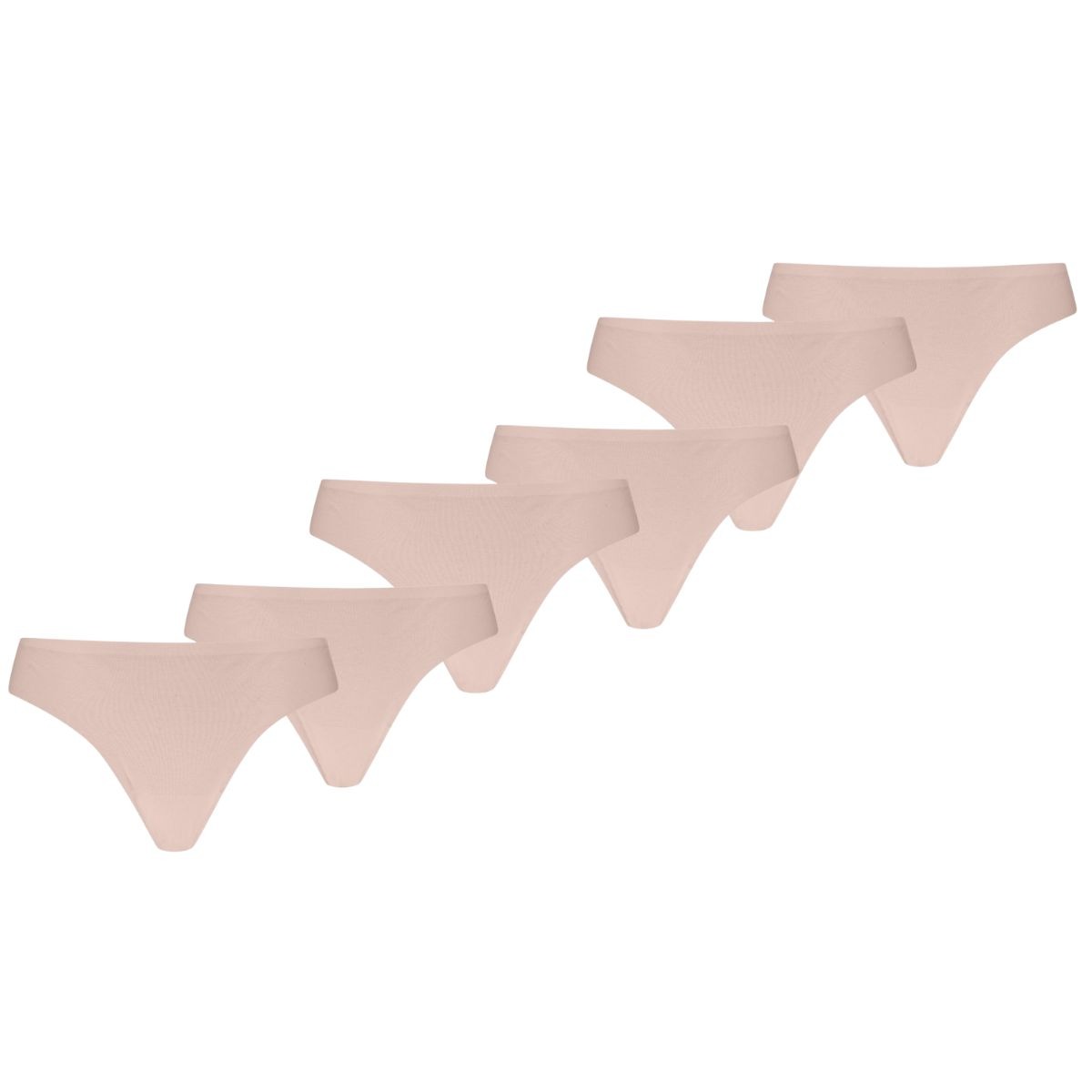 Puma Dames Strings Invisible Cotton 6-pack Light Pink-S