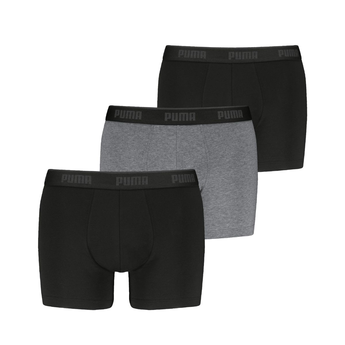 Puma Boxershorts Everyday 3-pack Black / Grey-M