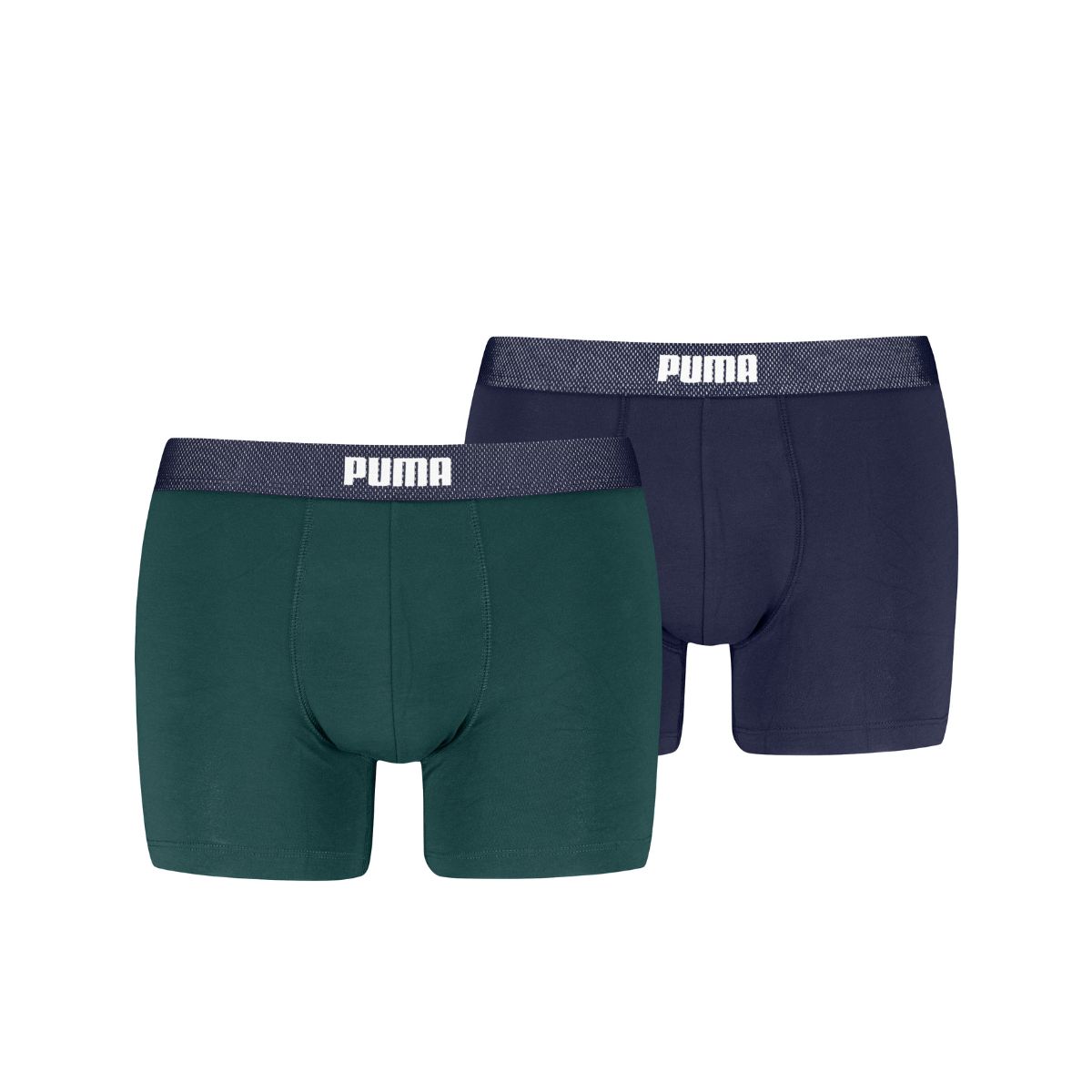 Puma Boxershorts Mesh Waistband 2-pack Green / Navy-L