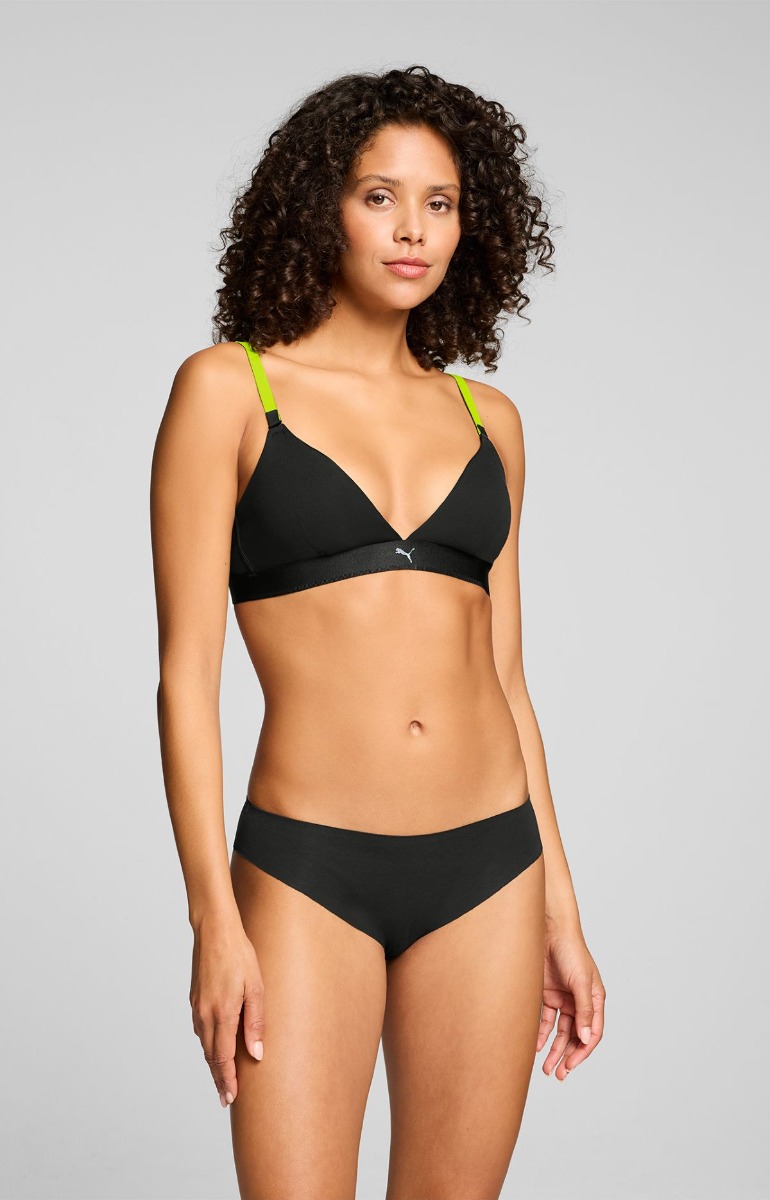 Puma Dames Briefs Invisible Cotton 2-pack Zwart-L