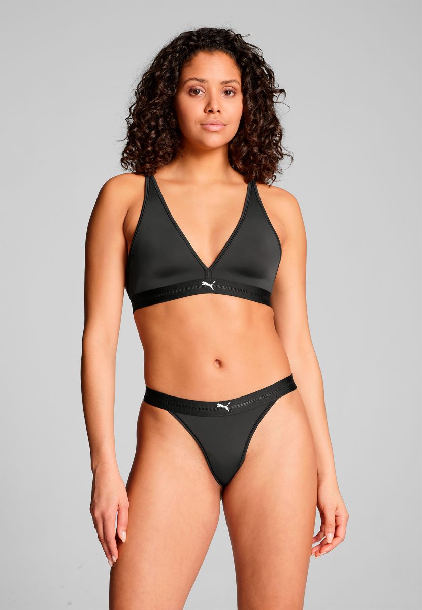 Puma Dames Sport Tanga String 2-pack Zwart-S