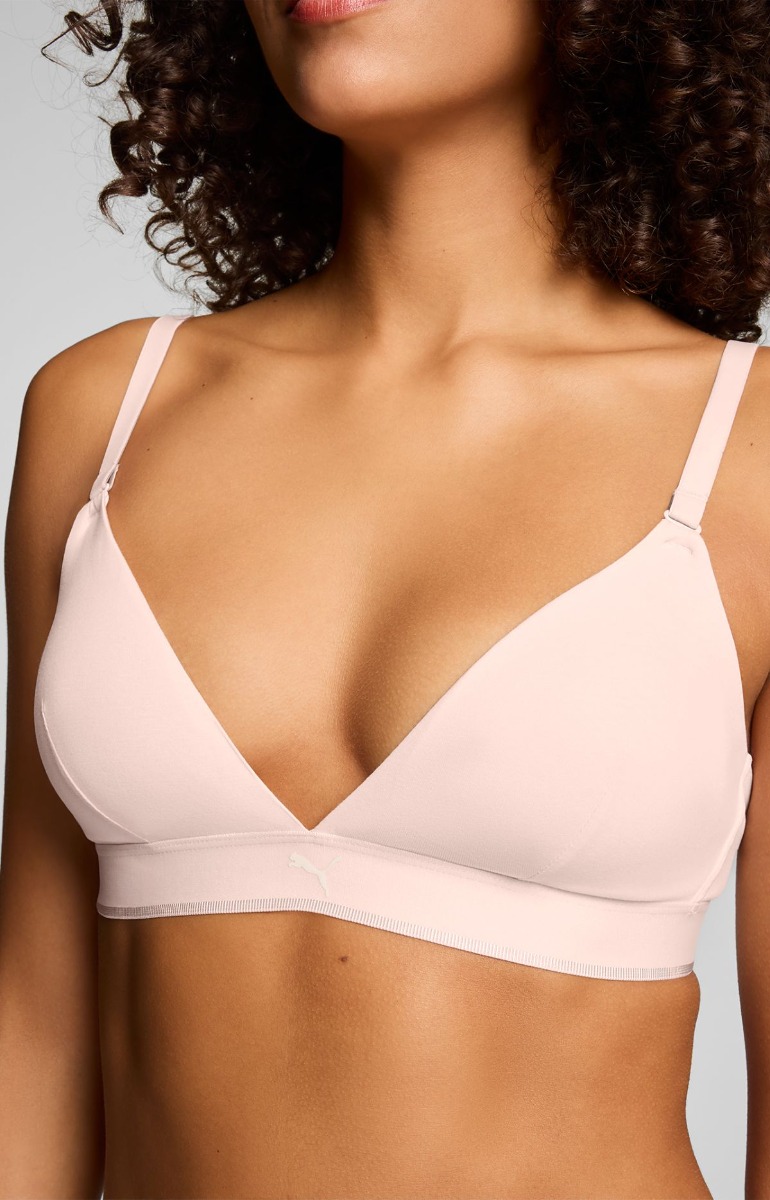 Puma Dames Sport Triangel Bralette 3D Knit Light Pink-M