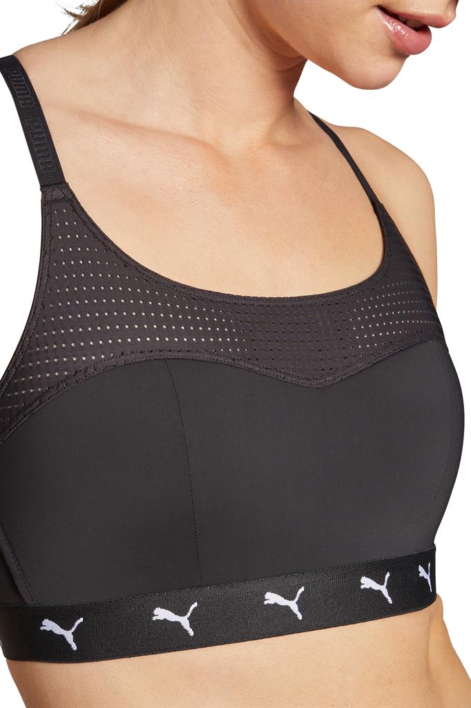 Puma Padded Sport Top Dames Zwart-S