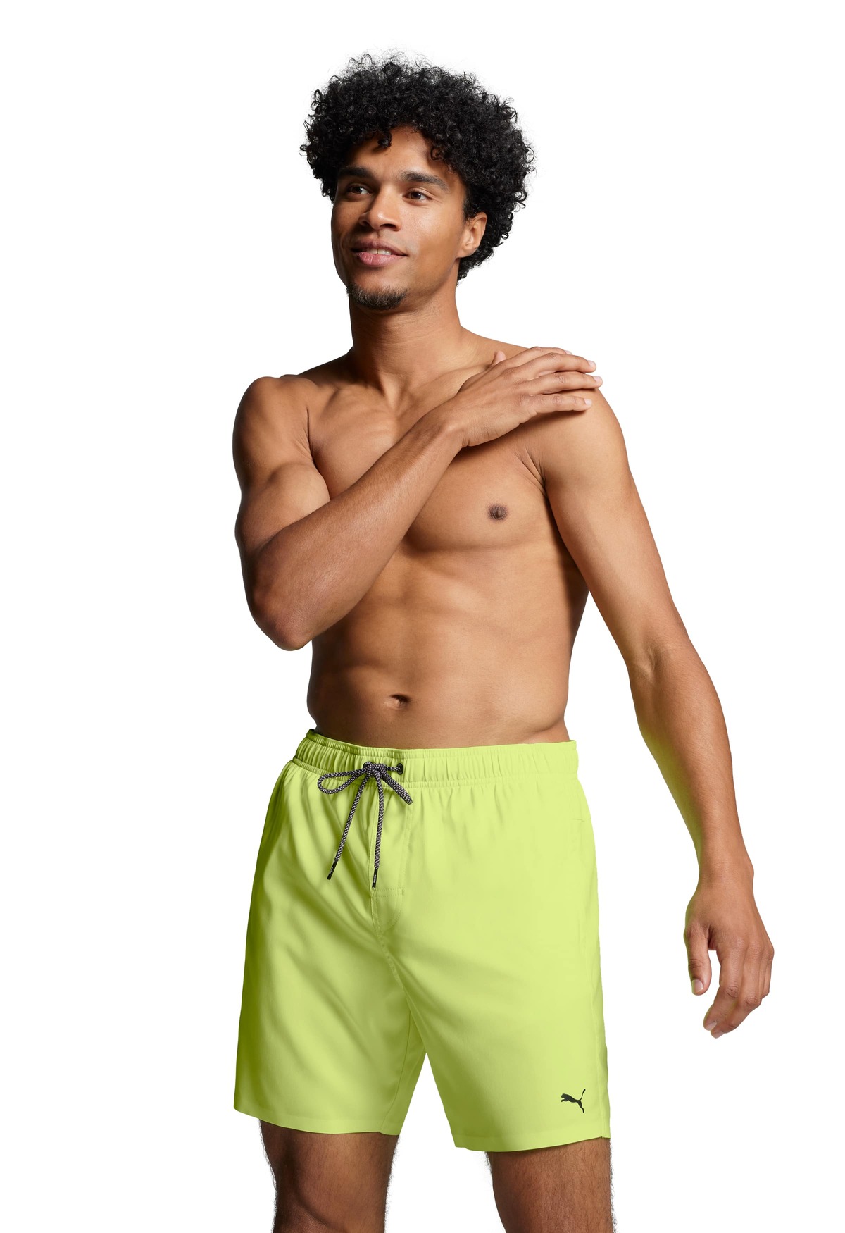 Puma Zwembroek Heren Middel Lang Fast Yellow-L