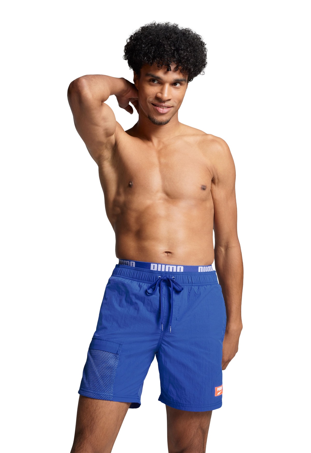 Puma Zwembroek Heren Utility Mid Shorts Benjamin Blue-M