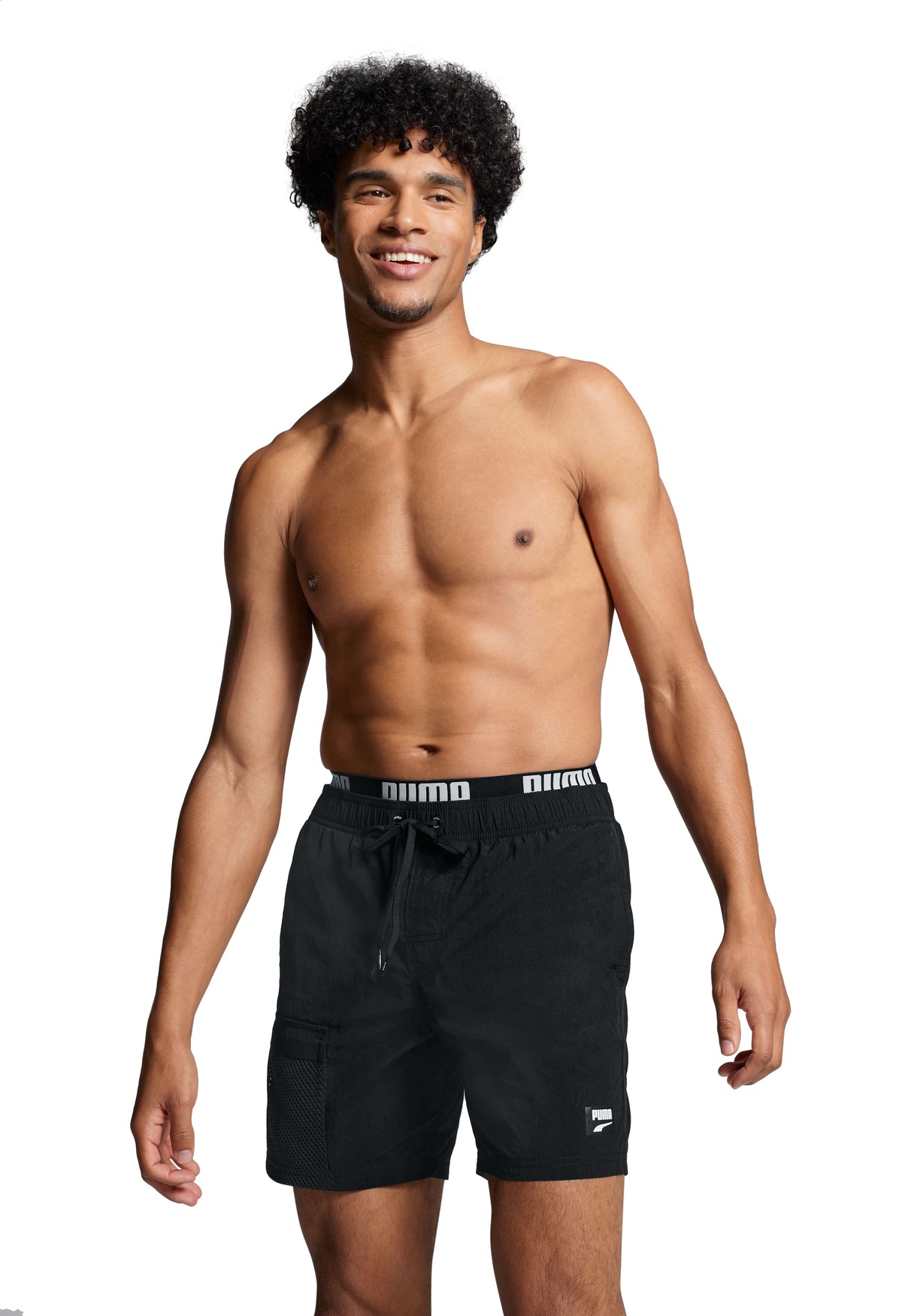 Puma Zwembroek Heren Utility Mid Shorts Zwart-XXL