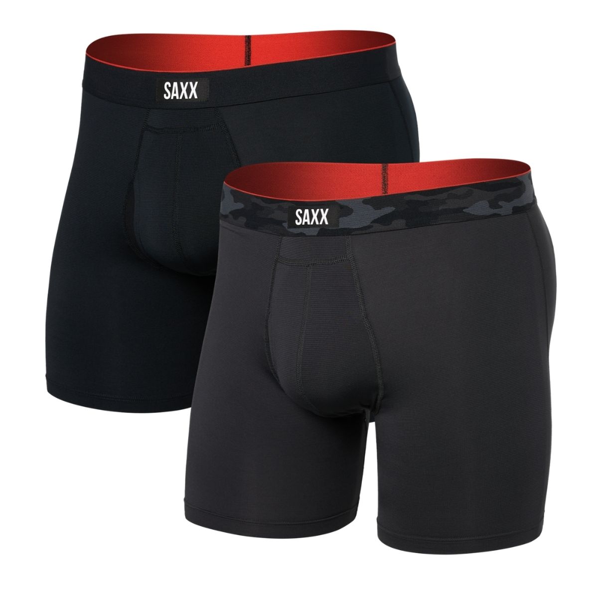 SAXX Boxershorts Multi-Sport Mesh - 2-pack- Remote Camo / Black-M