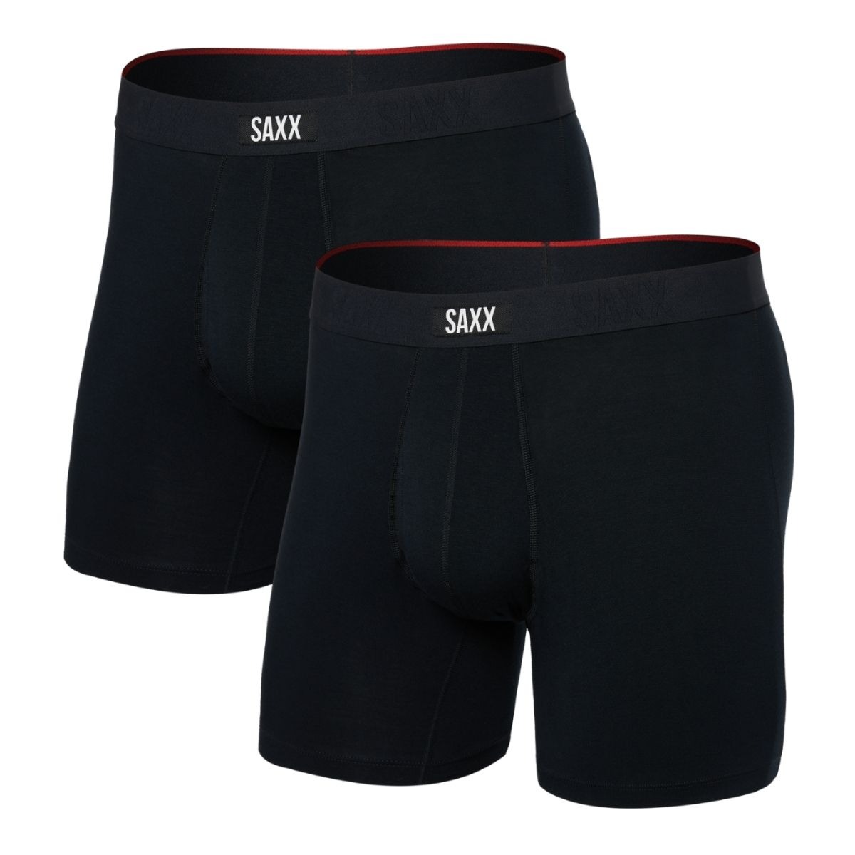 SAXX Boxershorts Vibe Xtra Soft Comfort - 2-pack - Zwart-M