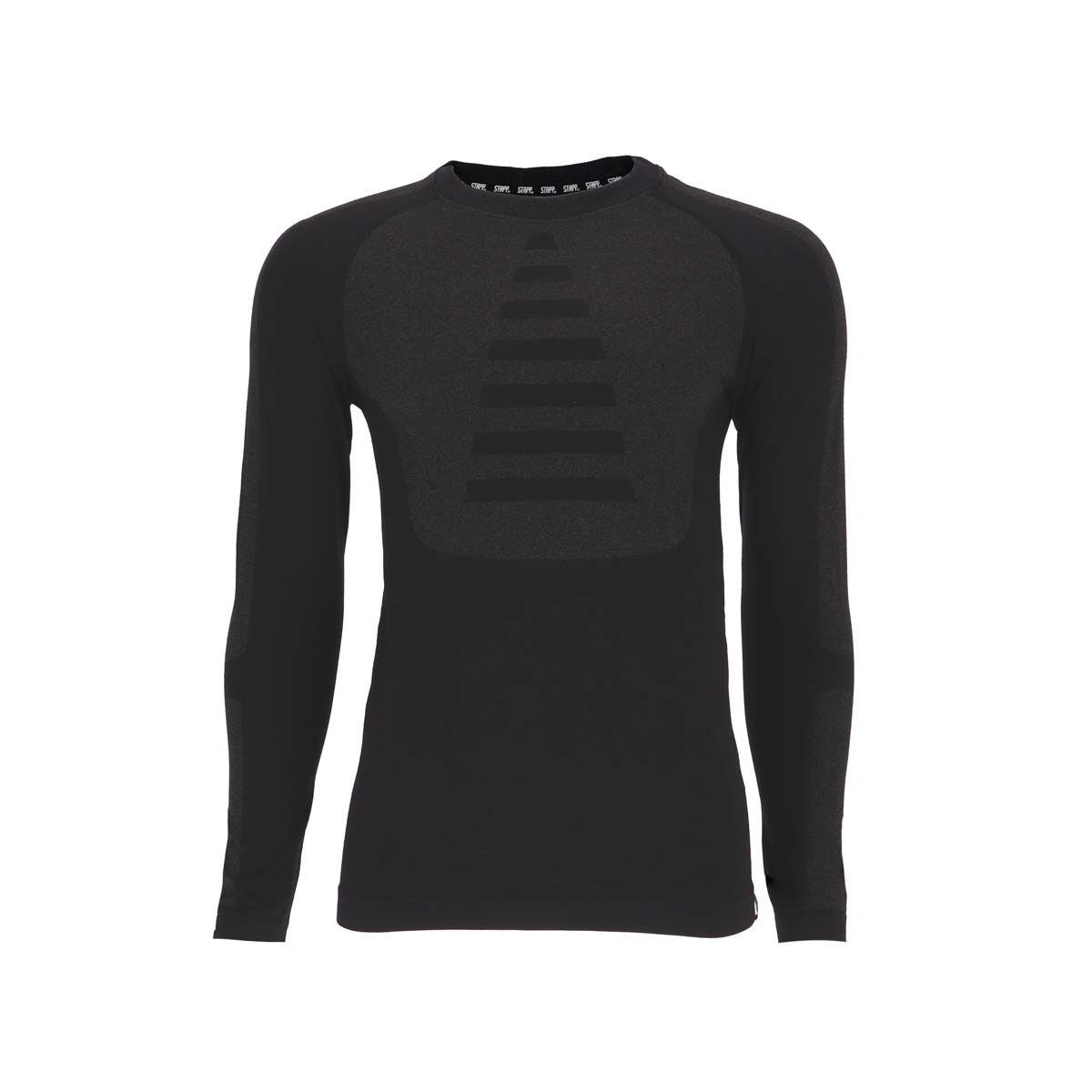 STAPP Heat Thermoshirt Heren Merino Wol Zwart-L