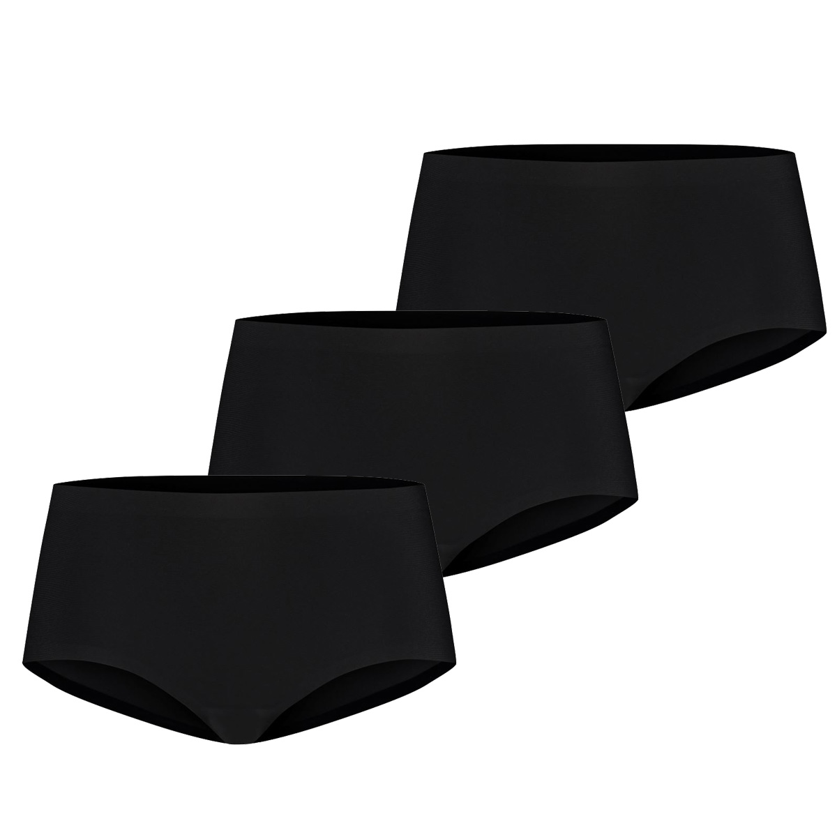 Ten Cate Secrets Midi Slip 3-pack Zwart-S