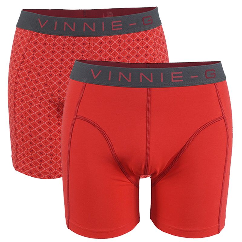 Vinnie-G Flamingo boxershorts 2-pack Rood/Print-L