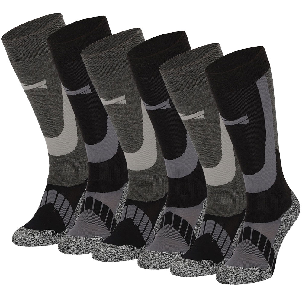 Xtreme Skisokken Unisex 6-pack Multi Black-42/45