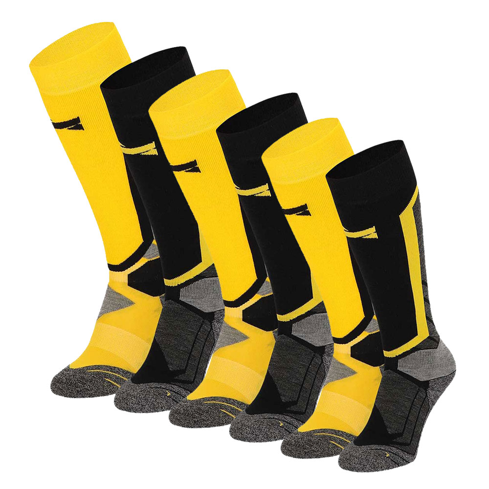 Xtreme Snowboard Sokken 6-pack Multi Yellow-39/42